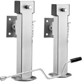 Selius Stützfuß-Set – Klappbar, bis zu 1350 kg – Verstellbar, 42-66 cm – Stahl