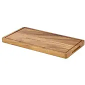 Genware Holzbrett / Servierbrett Akazienholz - 32,5x17,5x2cm (GN 1/3)"