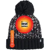 Heat Holder - Thermische Winterbommelmütze für Damen mit großem Pom Pom