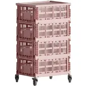 HAY - Colour Crate Rollcontainer, blush