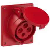 Pce 424-6ttf9 CEE-Anbausteckdose schräg (92x100mm) 32A 4p 6h IP44/IP54 TT 4246ttf9