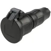 Pce 24732-ss Schutzkontaktkupplung KD fb LED IP54 schwarz Serie TopTaurus2 24732ss