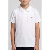 Gant Kids Unisex Shield Ss Pique White Größe: 122/128 | Hemden Outlet | kids | Weiß