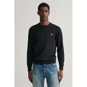 Gant Classic Cotton C-neck Black Größe: XS | Pullover Outlet | Herren | Schwarz