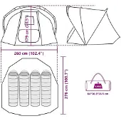 vidaXL Angelzelt 4 Personen Tarnmuster Wasserdicht