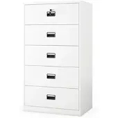 Jan Nowak Aktenschrank aus Metall SARA XL V5 162x90x60 cm Weiß