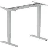 Equip ERGO Elektrisches Steh-Sitz-Schreibtischgestell, Grau, 125 kg, Elektro, 2 Bein(e), Aluminium, Kunststoff, Stahl, Grau, 110 cm