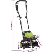 vidaXL Gartenfräse mit 6 Fräsmessern Elektrisch 1500W