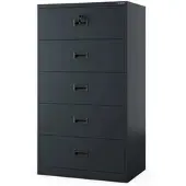 Jan Nowak Aktenschrank aus Metall SARA XL V5 162x90x60 cm Anthrazit