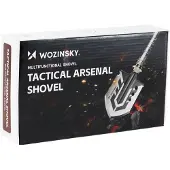 Wozinsky WSS-211 survival bushcraft shovel multifunctional knife breaker flint whistle harpoon 21 in