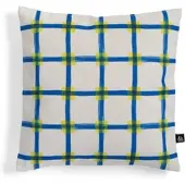 &Klevering - Clash Kissen, blau / gelb