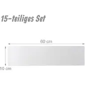 Relaxdays Stufenmatten selbstklebend 15er Set Transparent
