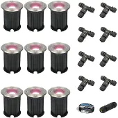 HOFTRONIC™ hoftronicsmart LED-Bodeneinbaustrahler 9x 5,5W GU10 RGBWW IP67 Edelstahl