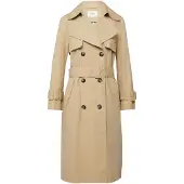 s.Oliver Outdoor-Mantel Trenchcoat mit Gürtel und Zweireiher-Knopfleiste