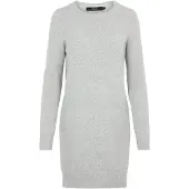 Vero Moda Strickkleid 10215523 Grau Relaxed Fit