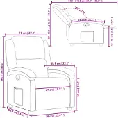 vidaXL Relaxsessel Creme Samt