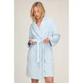 Hunkemoller Fluffy-Fleece-Bademantel Blau