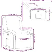 vidaXL Relaxsessel Creme Stoff