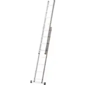 Hymer Stufenschiebeleiter zweiteilig, 8 Sprossen + 8 Stufen