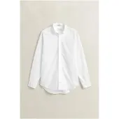 Gant für Herren. 3000300 Pinpoint Oxford Regular Fit Hemd weiß (L), Lässig, Baumwolle, Langarm