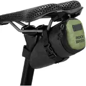 Merkloos Mini-Fahrradtasche – Ultraleicht und wasserabweisend – Schwarz und Grün