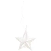 Markenlos Weihnachtsbaumhänger Set 12 Glitzersterne - Weiß