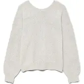 Vero Moda Vmellie Shine Ls U-Back Pullover Boo