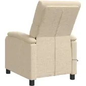vidaXL Massage Relaxsessel Creme Stoff