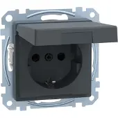Schneider Electric Steckdose SCHUKO MEG2314-0414 IP44 anthrazit System M