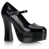 DemoniaCult DOLLY-50 Damen Pumps von , Schwarz Lack , EU 44, US 14