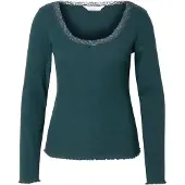 Hunkemoller Jersey Top mit Spitze Grün