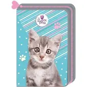 Beniamin 1k Faltbares Schulmäppchen Katze Blau Zubehör