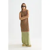 Scotch & Soda Ufu01420t ärmelloses Langes Kleid