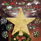 Markenlos Weihnachtsbaumspitze Gold - Universale Dekoration für Weihnachtsbaum