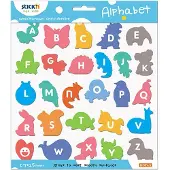 Stickn Folienaufkleber mit Buchstaben zum Erlernen des Alphabets