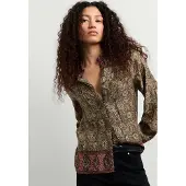 Pepe Jeans für Damen. PL3051569 Hera Bluse grün (S), Lässig, Baumwolle, Langarm