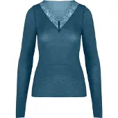 Hunkemoller Pyjama "super soft Lace V-Neck shirt with Cashmere"