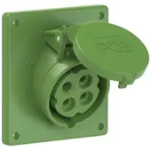 Pce 414-10f9 CEE-Anbausteckdose schräg (92x100mm) 16A 4p 10h IP44/IP54 41410f9