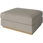 Bolia - Sepia Pouf, Monza sand, 70 x 70 cm, Eiche geölt