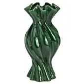 PUR FLEUR Vase Twist aus Steingut ca. 14x30x14cm