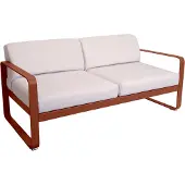 Fermob BELLEVIE 2-Sitzer-Sofa mit Sitzfläche aus gelochtem Aluminiumblech