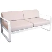 Fermob BELLEVIE 2-Sitzer-Sofa mit Sitzfläche aus gelochtem Aluminiumblech