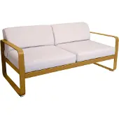 Fermob BELLEVIE 2-Sitzer-Sofa mit Sitzfläche aus gelochtem Aluminiumblech