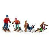 Lemax Skischulunterricht, 4er-Set, Ornament