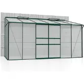 Pergart Vitavia Anlehn-Gewächshaus "Osiris 7800" smaragd 7,8 m² 6 mm HKP