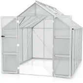 Pergart Vitavia Gewächshaus "Domus 8300" aluminium 8,3 m² 6 mm HKP