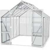 Pergart Vitavia Gewächshaus "Domus 8300" aluminium 8,3 m² 3 mm ESG