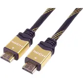 PremiumCord KPHDMET5 HDMI cable HDMI Type A (Standard) Black, Gold