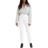 Levi's Damen 724 High Rise Straight Jean, Western White, 30W / 32L