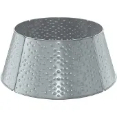 Syfax Weihnachtsbaum-Manschette Kegelförmig Silber Ø 62 x 25 cm Stahl